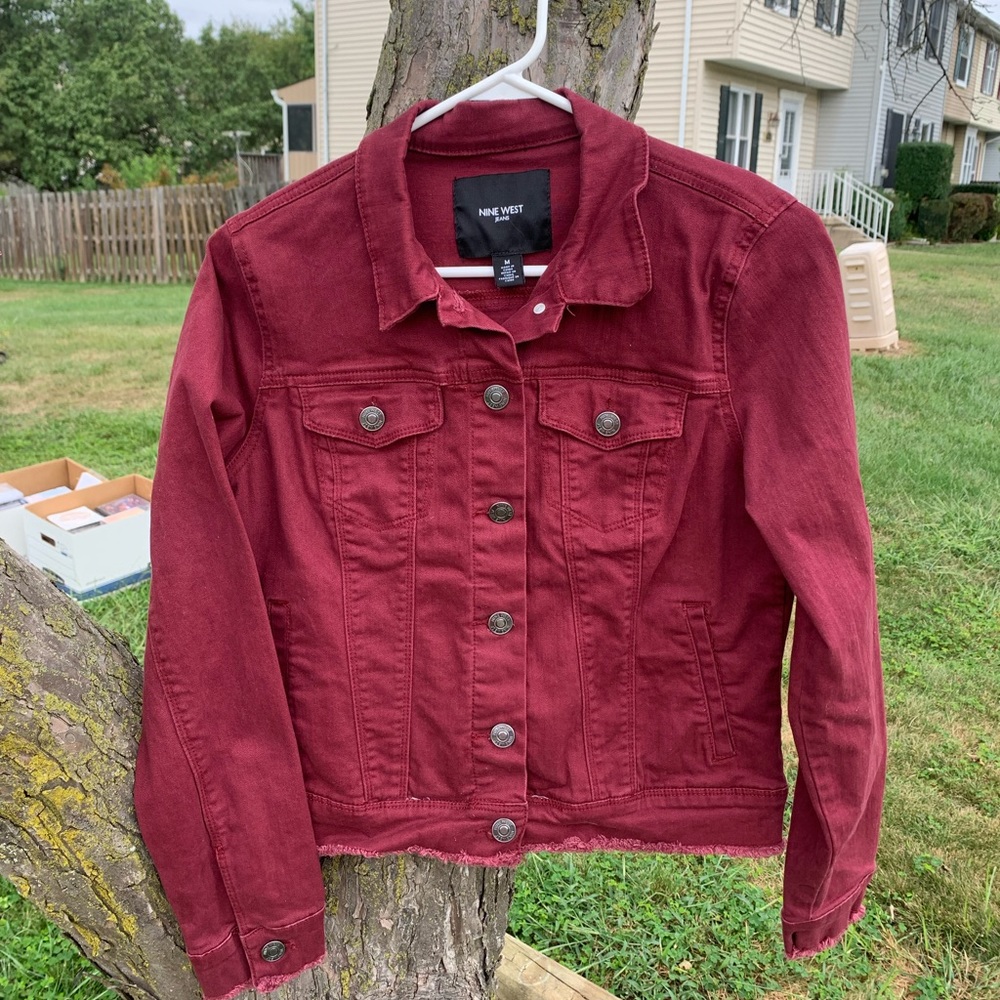 Burgundy jacket